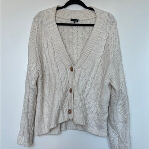 Dynamite Cream Cable Knit Cardigan